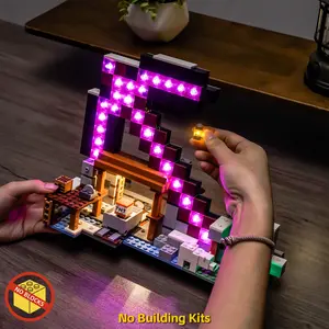 【BrickBling LED Light Kit】DIY Lighting Upgrade Set, Building Block Light Modification Kit, Compatible with Lego The Pickaxe Mine 21277 (bricks not included) – A Perfect Gift for Holidays and Birthdays!