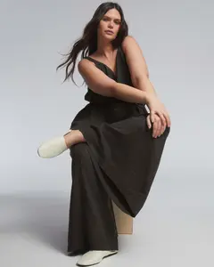 Promenade Linen Jumpsuit - Black