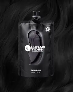 Lunar Tides Hair Color - Eclipse Black Highly Pigmented Semi-Permanent Hair Dye