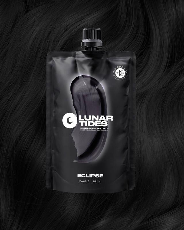 Lunar Tides Hair Color - Eclipse Black Highly Pigmented Semi-Permanent Hair Dye
