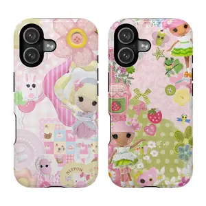 Cute Lalaloopsy Phone Case - Cute Cartoon Pattern Protective Cover, Gift for Fan, Gift for Her, Gift for Him, many background, Cartoon