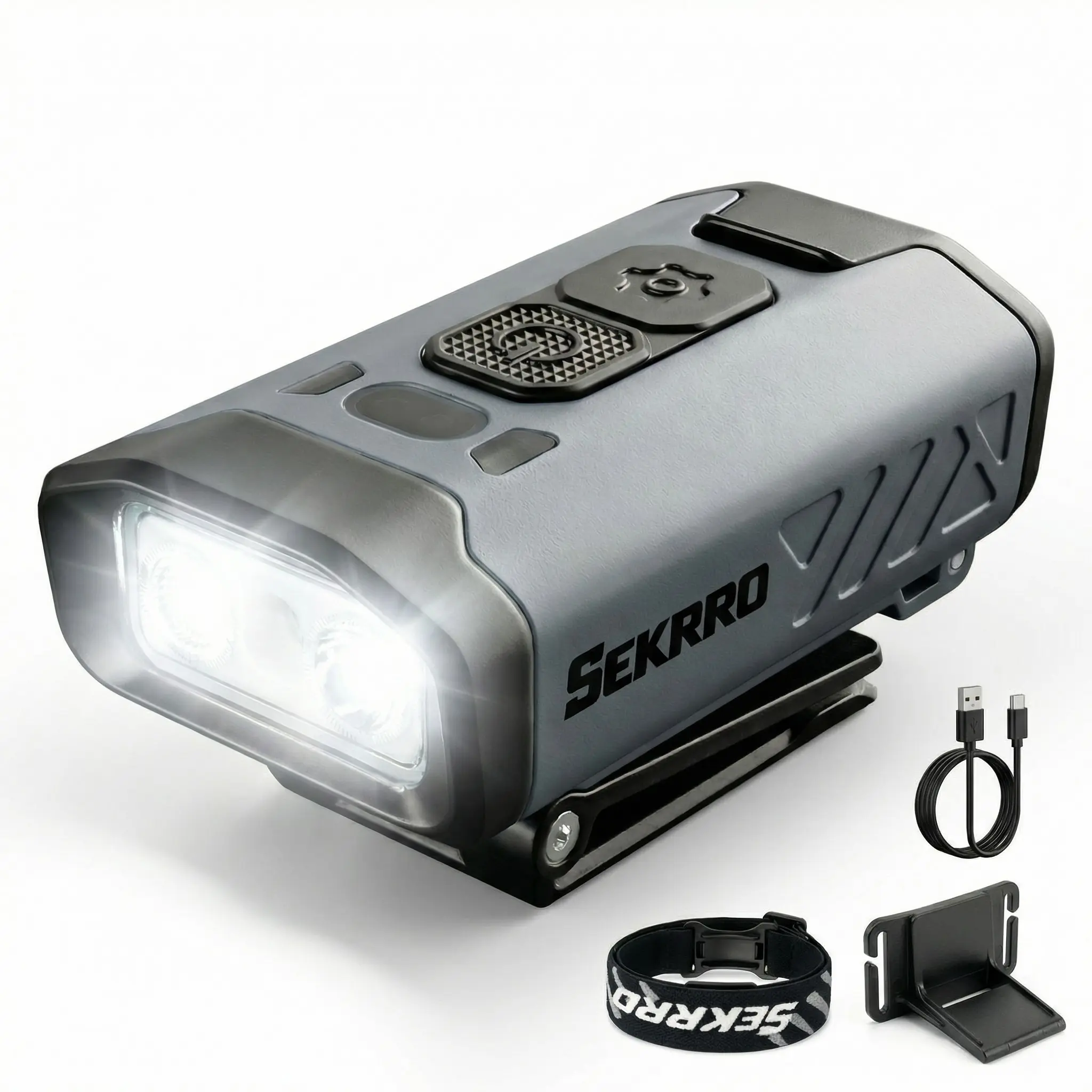 SEKRRO L9 Ultra Clip-On Hat Light | 800LM Motion Sensor Headlamp | Type-C & Swappable Battery | IP66 Waterproof for Fishing, Running, Work tiktokshopspringglowup High Lumen Flashlight Rechargeable Led Flashlight