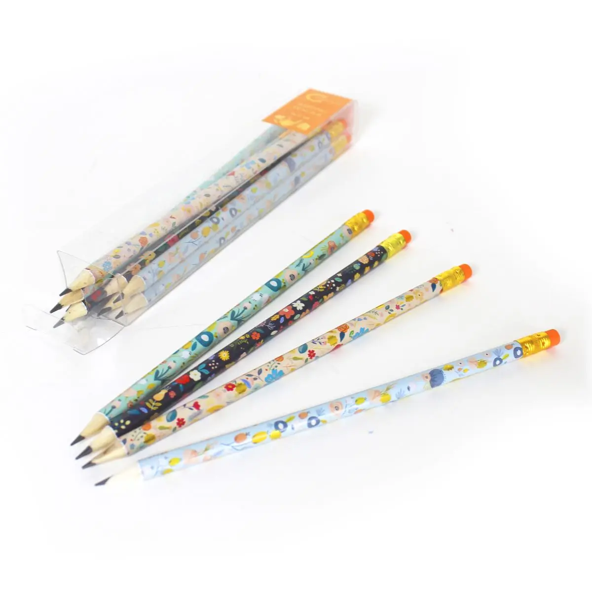 12 Pack Beautiful Floral Creative Design Pencils for Teens and Adults