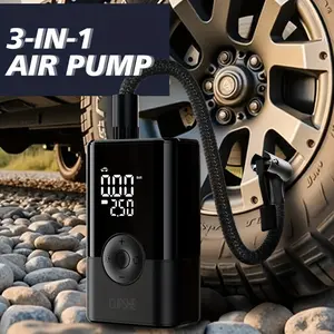 CUPSHE 3-IN-1 Portable Tire Inflator Air Pump 150 PSI Fast Inflation Rechargeable Battery Digital Gauge for Cars Bicycles Motorcycles & Sports Balls