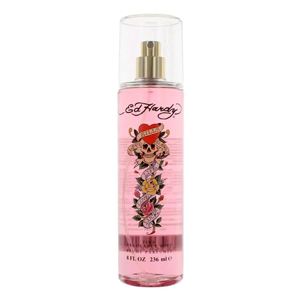 Ed Hardy by Christian Audigier Women's 8 fl oz Fine Fragrance Mist - Daily Refined Scent with Skull Motif