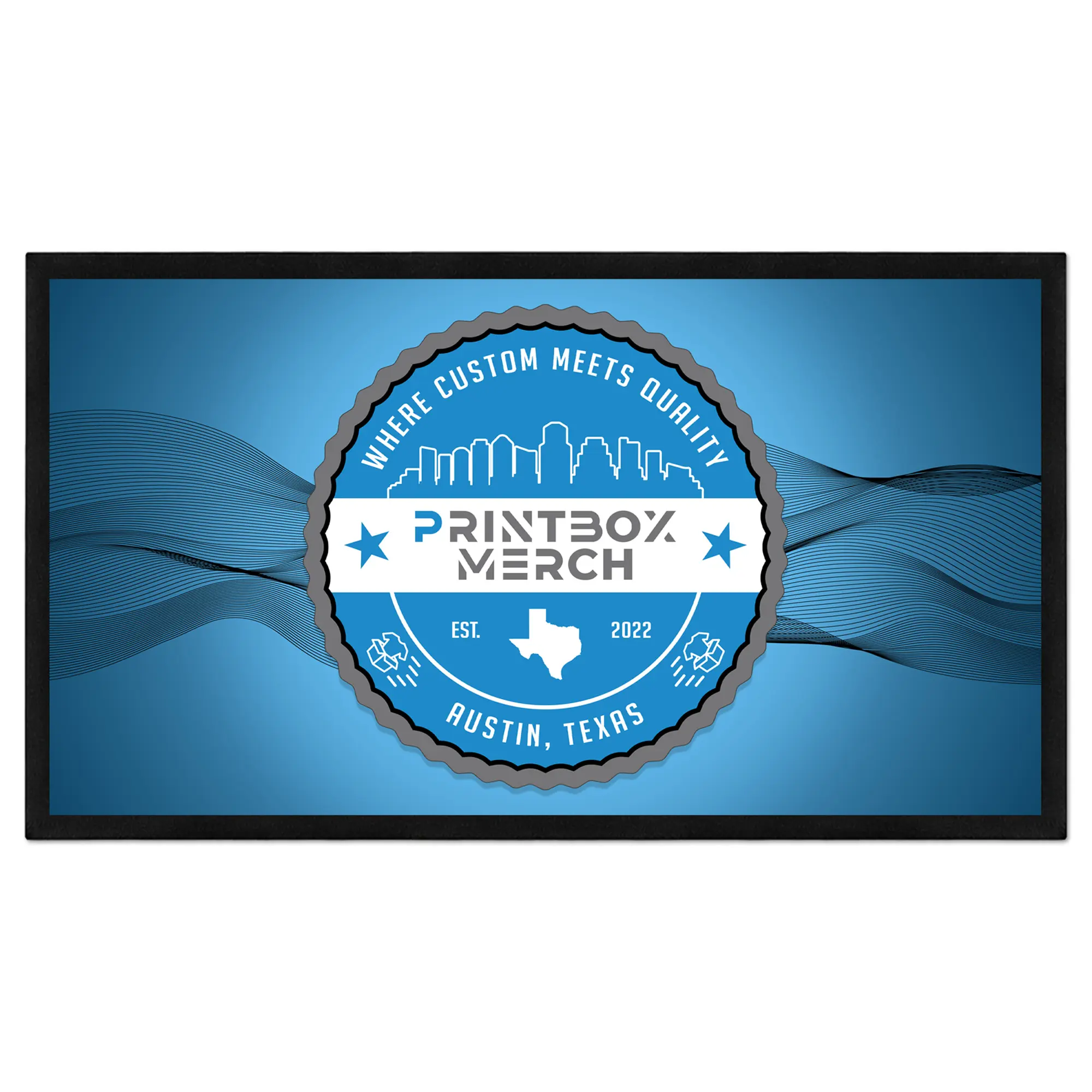 Customized Printed Bar Mat – Personalized Desk, Counter, Garage & Workshop Mat – Add Your Logo, Text or Design – Durable Custom Work Surface Mat