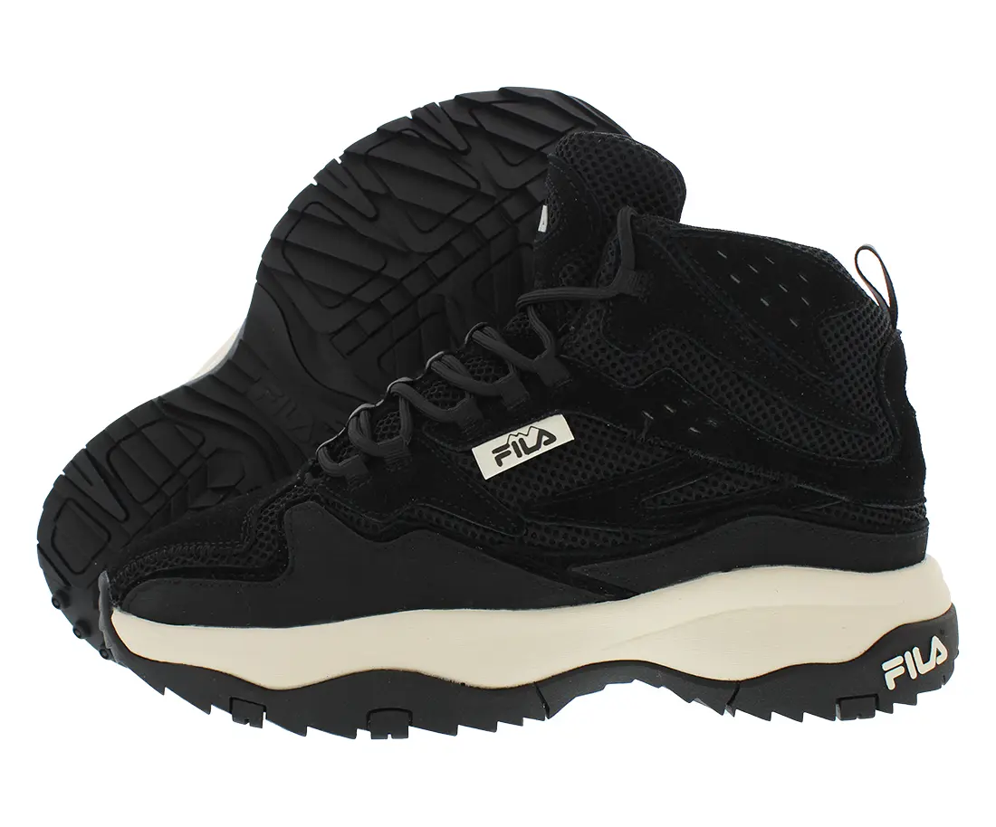 FILA Men's Ranger Workwear-Inspired Hiking Boots, Lace-up Outdoor Footwear with Padded Collar and Rugged Sole, Walking Shoes, Sports Footwear, No
