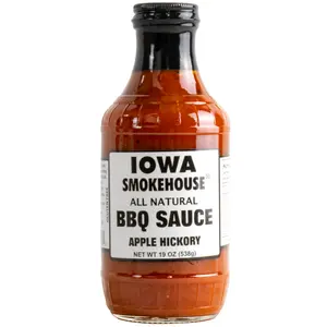 IOWA SMOKEHOUSE BBQ Sauce, Apple Hickory - 19 oz - All Natural Sauce