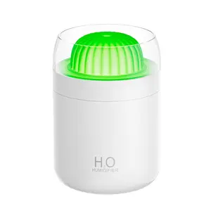Cute Cactus ABS Plastic Ultrasonic Mini Humidifier - 7-Color LED Ambient Night Light, USB-Powered Compact Desktop Diffuser with Mist Release for Home, Office