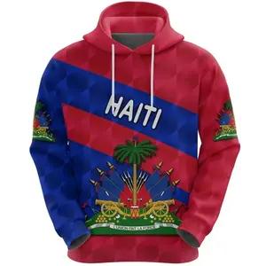 Country Emblem Flag Caribbean Sea Haiti Island Retro Pullover Men/Women Tracksuit Hoody 3Dprint Streetwear Hoodies