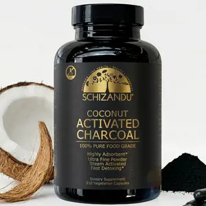Organic Activated Charcoal Capsules from Coconut, 210 ct