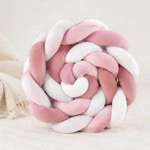 Baby Nursery Soft Braided Cushion – 2M Handwoven 3-Strand Floor Decor for Infant Room Use Baby Nursery Soft Braided Cushion – 2M Handwoven 3-Strand Floor Decor for Infant Room Use