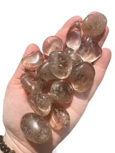 Smoky Quartz Tumbled Stone - Polished Light Smoky Quartz Crystal - Brown Quartz Stone