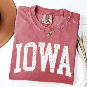 Iowa, Football, Sports, Game Day, Big Game, Touchdown, Tailgate Party, University, College, State Tshirt, Women's Comfort Colors Tshirt, Graphic Tee