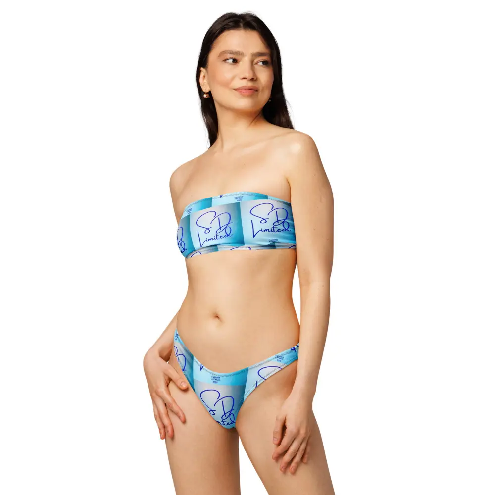 SD Limited Aqua Blue bandeau bikini