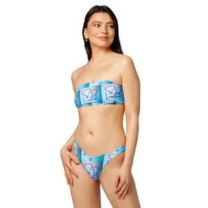 SD Limited Aqua Blue bandeau bikini