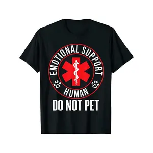 Emotional Support Do Not Pet Service Dog T-Shirt Handcrafted With Care