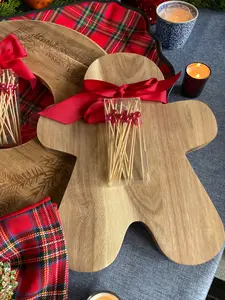 Gingerbread Dessert/Serving Board with 20 Cocktail Picks