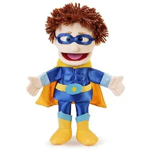 Superhero, Boy Puppet, Peach Skin (14")