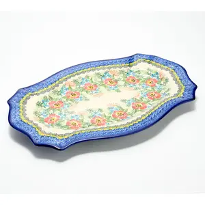 Lidia's Polish Pottery Hand Painted Medium Cezar Platter