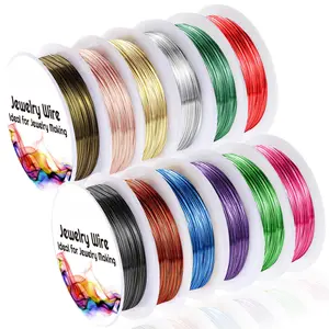 12 Rolls  Wire Craft Wire Tarnish Resistant Beading Wire for  Making Supplies