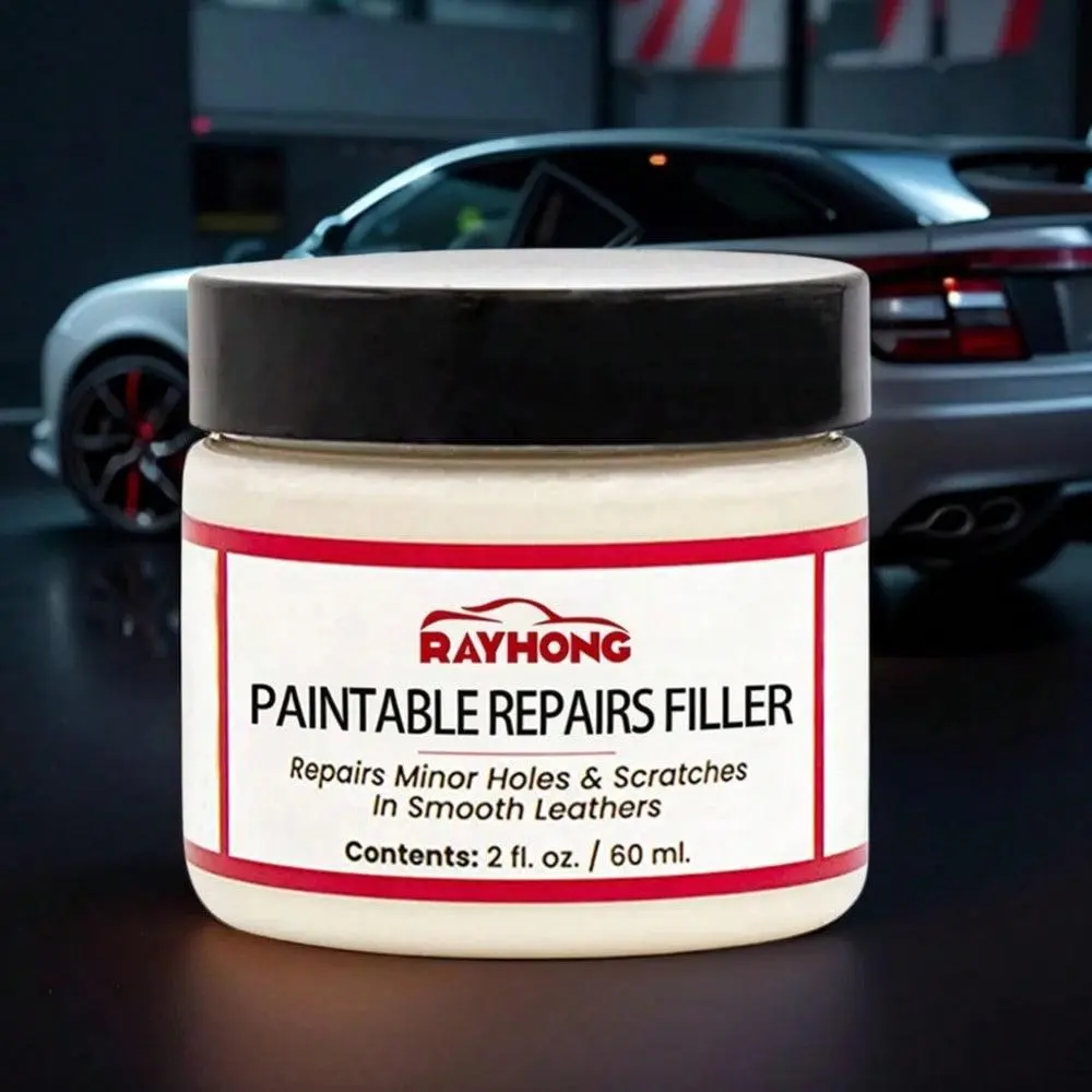 Car Seat Leather Filler, Flexible Leather Filler for Filling Or Repairing Holes, Tears, Cracks, Scratches, for Leather Car Seats, Furniture, Shoes, Interior Detailing Products, Car Detailing Accessories, Auto Detailing Supplies
