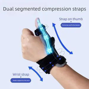 New ergonomic wrist support with splint structure and dual adjustable straps, one size fits all for men and women. Suitable for daily work wear and great as holiday gifts.