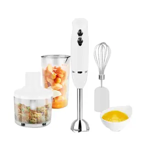High-Power Handheld Immersion Blender 8-Speed Baby Food Processor Electric Egg Beater for Smoothie Puree Soup Cream Whipping Home Kitchen Small Mixer