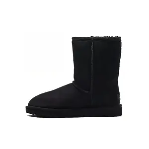 Women's UGG Classic Short II Insulated Mid-Calf Snow Shoe - Iconic Sheepskin Design, Dual-Faced Material, LightWing Outsole for Comfort, Premium Footwear
