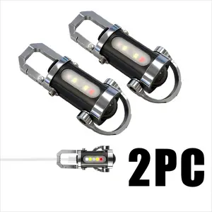 Gifts for Men,2PC Rechargeable Keychain Flashlights, High Lumen EDC Mini Flashlight, COB Keychain Work LED Flashlight 7 Lighting Mode, Super Bright quality Mini Keychain waterproof Light for Walking, Searching and Hiking ideal holiday Christmas Gifts