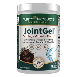 PURITY PRODUCTS JointGel Formula - Collagen Peptides & MSM - Supports Joint Function Flexibility - Fortifies Cartilage - Dual Action Daily Powder - 30 Servings Chocolate Flavor