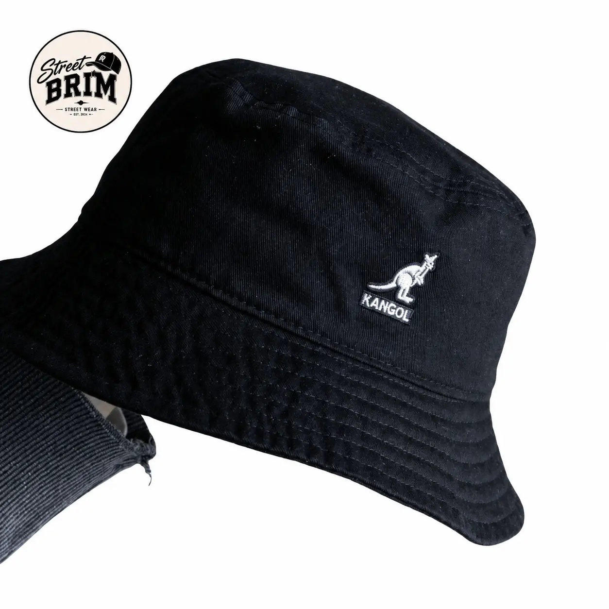Kanggol Washed Bucket Hat| Cotton| Unisex Fashion| Men's Washed Cotton Bucket Hat - Flat Crown| Cap