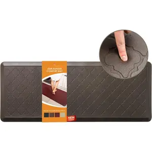 24 x 60 nch Extra Support Ant Fatgue Comfort Ktchen Mat,  Long Ktchen Runner, Non-Slp Standng Desk Mat, Commercal Pads for Offces, , Garages ( Brown, 24'' x 60'')