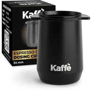 Kaffe Espresso Dosing Cup (54mm) - Non-Stick Metal Coffee Ground Dosing Cup for Portafilter - Compatible with 54mm Espresso Machines