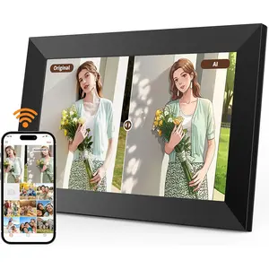 Digital Picture Frame,10.1 Inch Tuya Digital Photo Frame, 1280x800 IPS LCD  Screen,Auto-Rotate,16GB,Featuring AI Photo Editing,Make Photos  Interesting,Nice Gifts for Your Loves