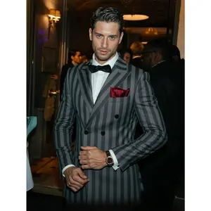 Mens- 3 PC Blazer & Dress Pants Set  Clubwear/Wedding/Christmas  96% Poly 4% Rayon Machine Washable Fabric Menswear suits