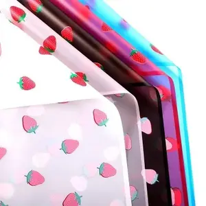 Strawberry flower wrapping paper