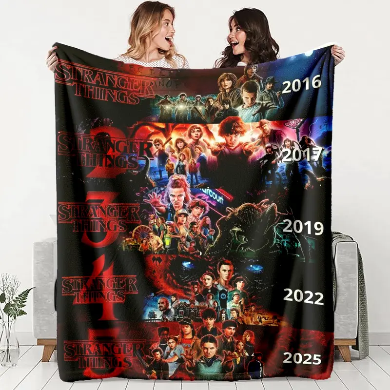 stranger things fleece blanket - TikTok Shop