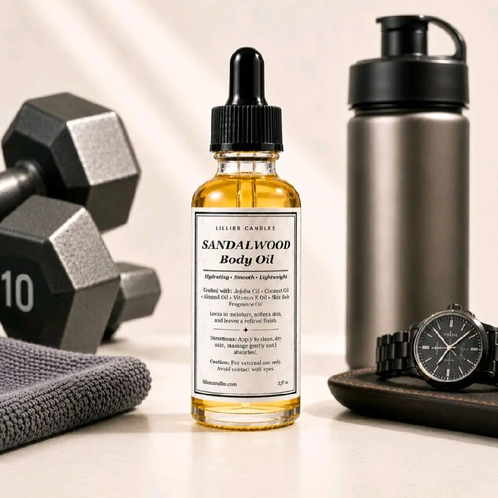 Sandalwood Body Oil for Men| Skincare For Him| Moisturizing Skin Conditioner| Gift for him