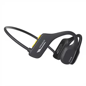Open Ear Bone Conduction Headphones - IP68 Waterproof Bluetooth Wireless Audio Electronic Headset with 8GB Built-in MP3 Stereo Sound for Swim Training, Outdoor Workouts