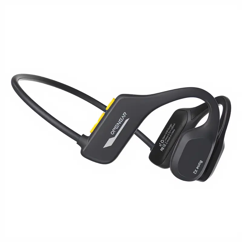 Open Ear Bone Conduction Headphones - IP68 Waterproof Bluetooth Wireless Headset with 8GB Built-in MP3 Stereo Sound for Swim Training, Outdoor Workouts