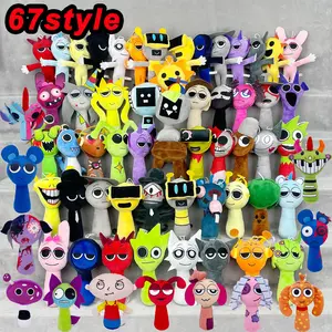 67styles Sprunki Plush Toys Sprunki Incredibox Plush Doll Sprunki Game Cartoon Stuffed Animal Doll Kawaii Toys Children Gift