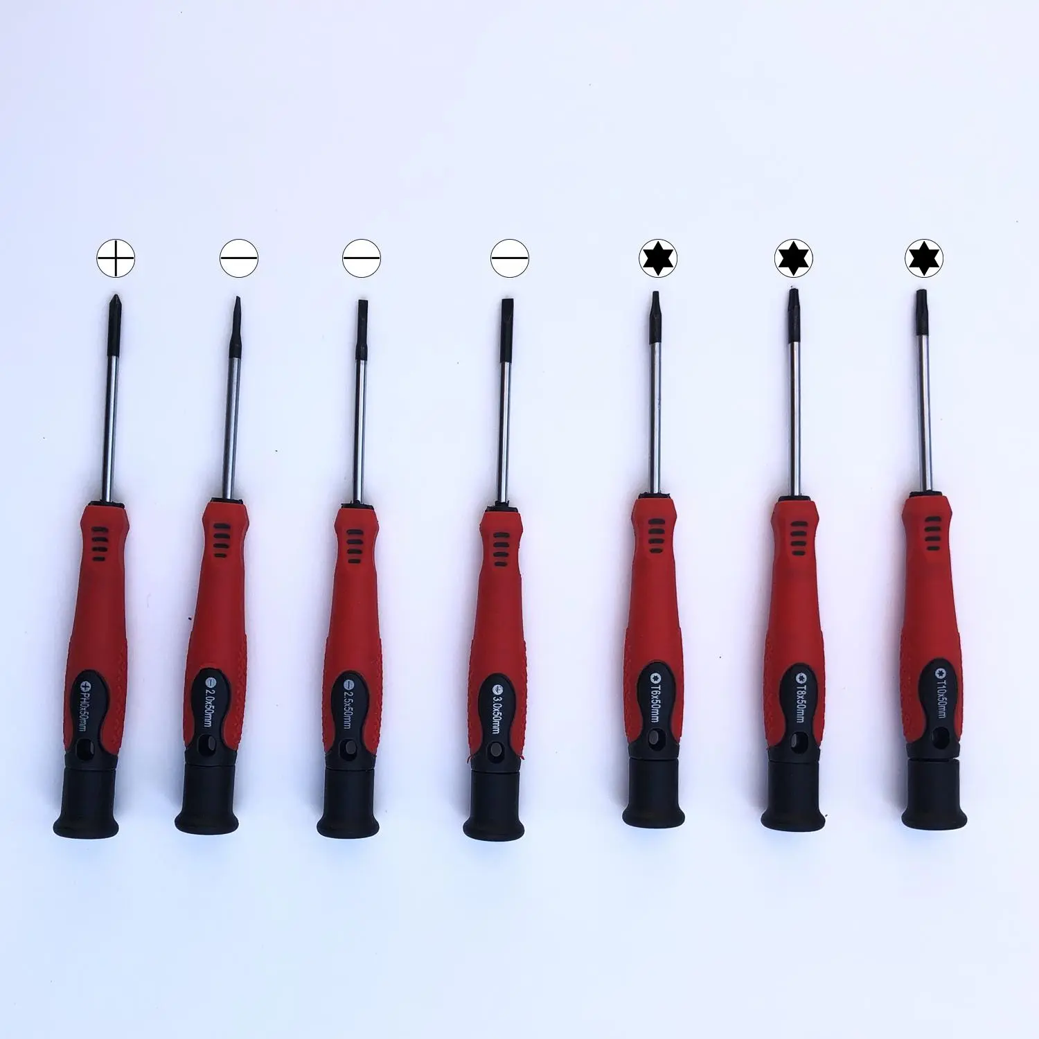 Precision Screwdriver Set (7 Counts), Magnetic Mini Multifunctional Screwdriver Set(Cross/Flat/Six-Pointed Star), Screwdriver Bits, with Slotted Non-slip Handle, Hand Tools for Eyeglasses, Watches, Computers, Laptops, Phones, Multipurpose Screwdriver Kit