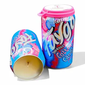 Faygo Cotton Candy Candle | Hand Poured Soda Can Candle | 12 oz Soda Themed