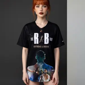 #ChrisBr0wn #Usher Baseball Jersey, The R&B Tour Shirt, Hip Hop Concert Jersey, RnB Fan Apparel, Streetwear Music Shirt