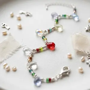 Summer Dopamine Bracelet for Women - Adjustable 7.1"+2.4" Multicolor Beaded Jewelry