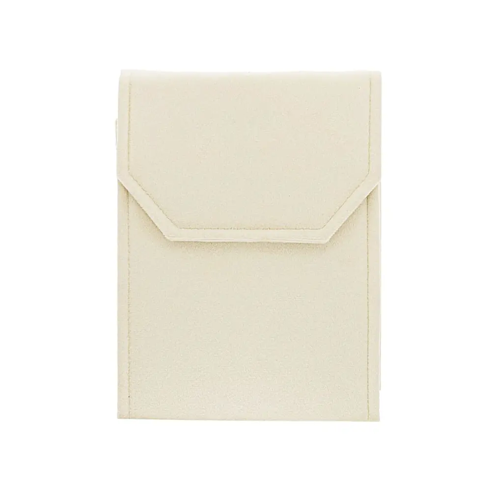 JTV Ivory Necklace Presentation Folder, 8"l x 5.5"w Home Organizer Storage Folder, Jewelry Organization