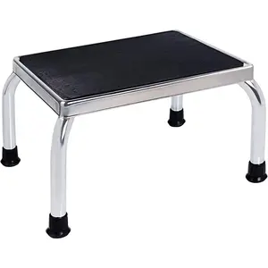 Foot Step Stool 350lbs Heavy-Duty Welded Steel Legs, Fully Welded Single Construction Frame, Anti-Skid Rubber Platform