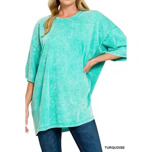 Acid Wash Oversized Boyfriend Tee