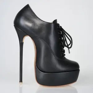 Empress Black Leather Oxfords